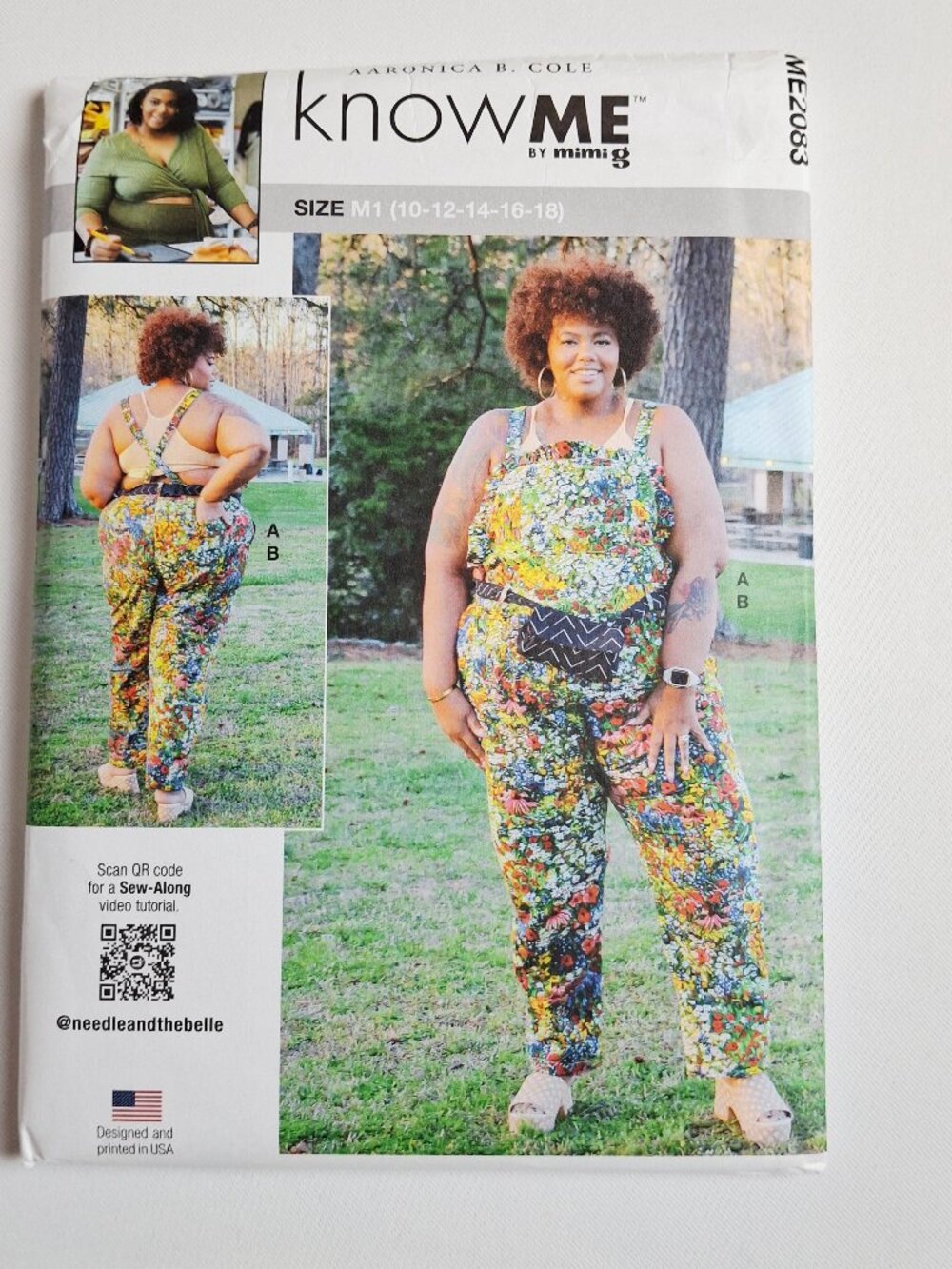 Know Me 2083 Sz 10-18 Overalls Pants Dungarees Belt Bag Pattern Uncut For Sewing